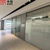 写墙源头工厂办公室合玻璃隔断铝662金双玻百叶高隔间字楼隔断