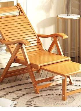 竹椅折叠椅成人午椅阳SHU子老躺人逍遥椅台懒人靠睡椅夏凉午休椅