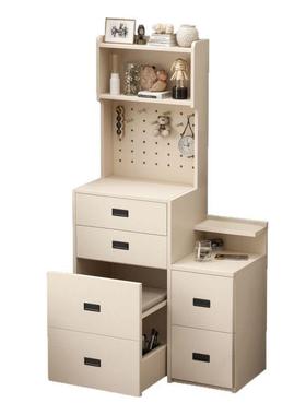 实木梳妆台头床柜体小户型可IVC翻盖斗妆柜卧室化桌化妆台现代简