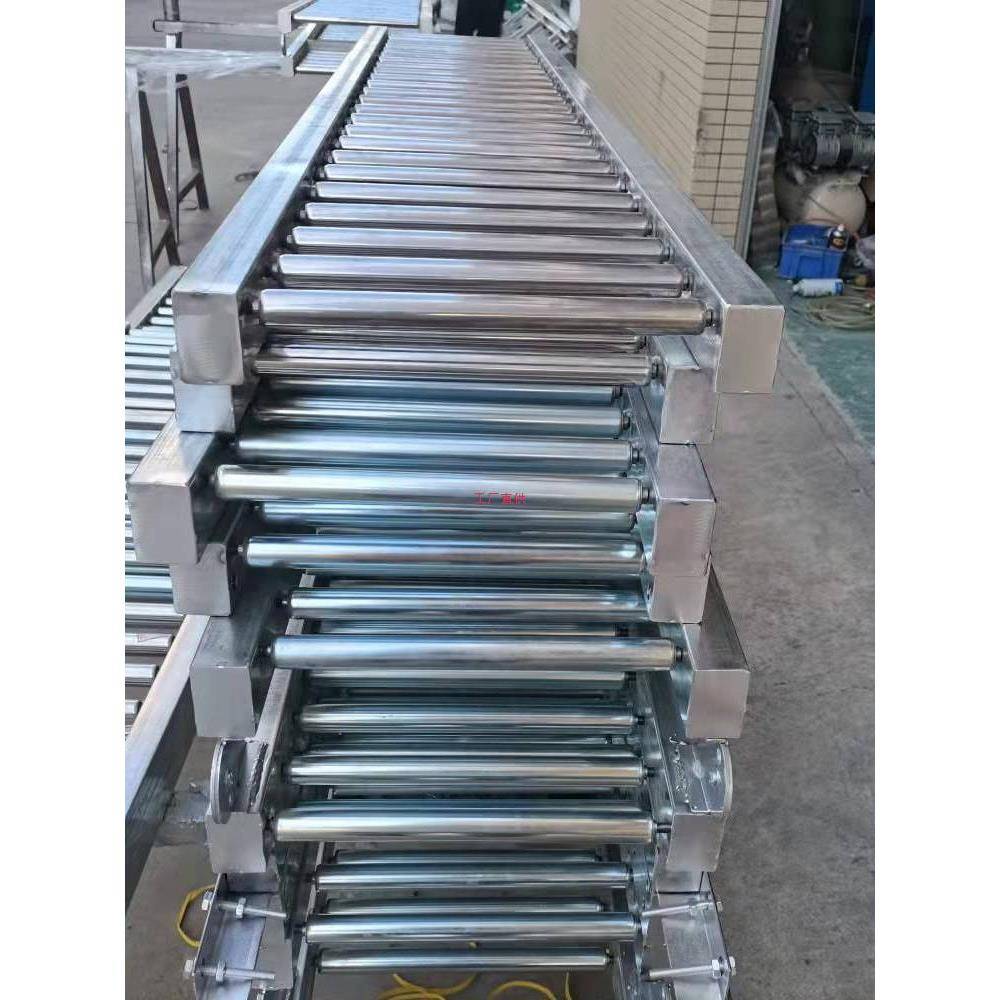 滑卸货梯货随车输送搬运镀无品牌/锌机滚筒输送下无动力卸货滑轮