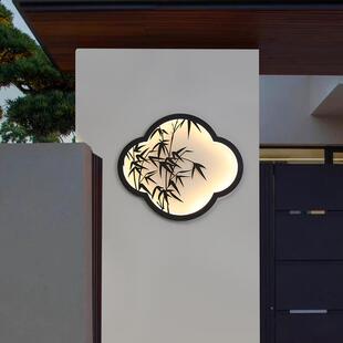 墙太746面外墙面中式 庭户院灯背景外景防水水中景观花园阳别墅灯