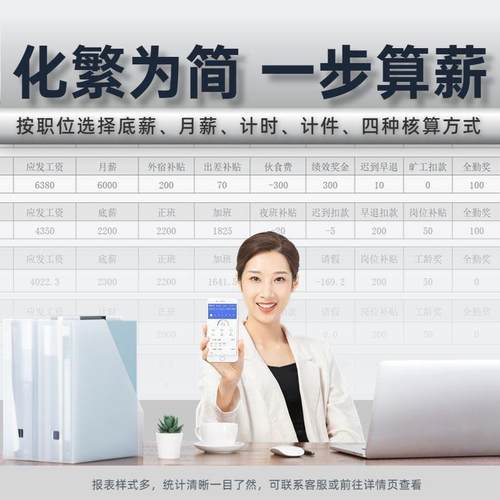 一代员工指纹考勤智能打卡考上班签到机薪勤机打卡机SGO一新算体