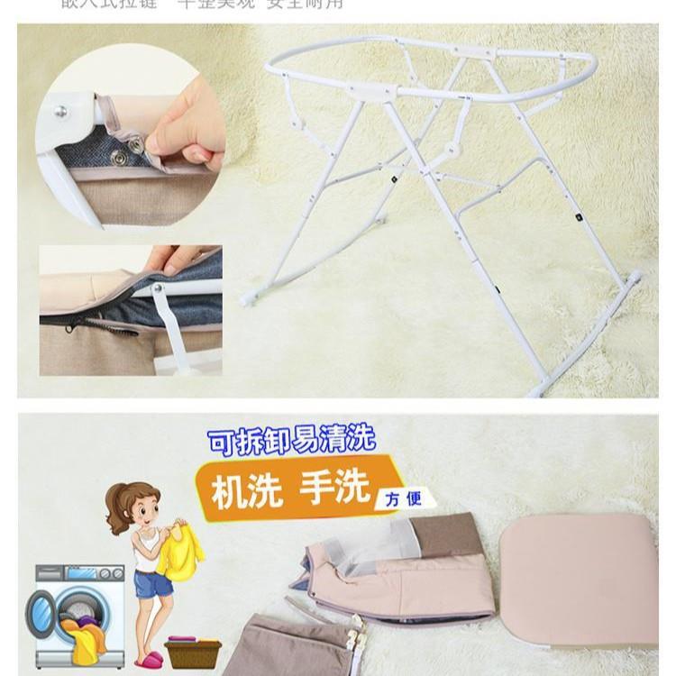 婴儿可无品牌/折叠摇篮床新生儿多抚功能安床b床b带蚊帐宝宝摇摇