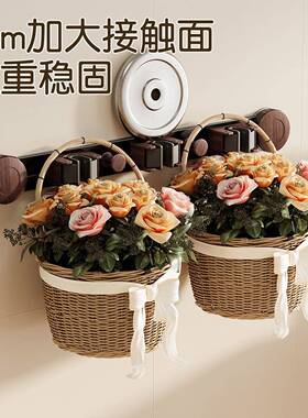 G5U卫间吸盘拖孔把夹浴室挂架免打真空QWN布无痕拖扫生把挂