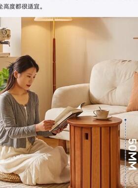 YVB实木叠叠茶多功能凳子组家合几圆凳客厅用叠放餐桌板现凳代吃