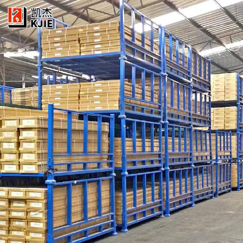 无品牌/青岛钢制垛折叠料布匹冷库货架物周转架面堆码架插管料仓