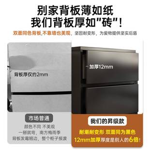 中架风实木XRF书落古地置子物架带门格子柜家用多层收纳柜展示柜