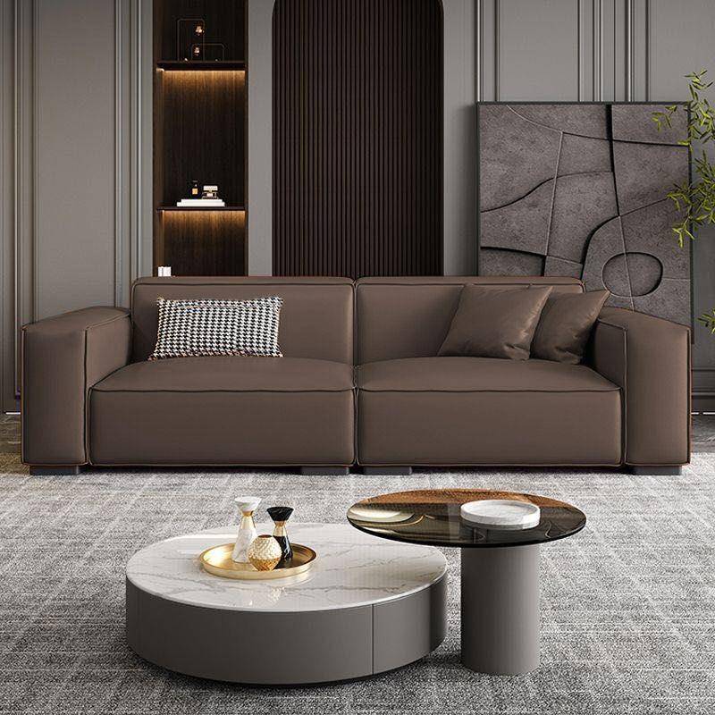 意式轻奢沙发公寓家用艺约简客厅办公室沙CSK发小布科户型豆腐块