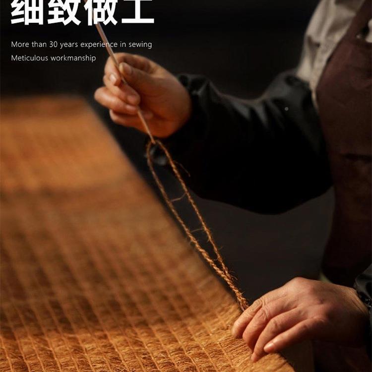 手工山棕胶床棕垫硬椰垫榻天然护脊棕榈儿358童榻米无折叠