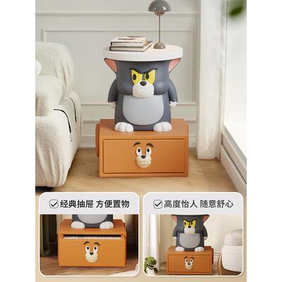 创卧意卡通床头柜小型小儿茶YYC5234-几可爱室童男孩床边收纳房置