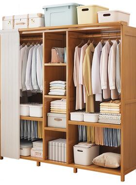 简易柜F97765JJ全封闭拉帘橱家衣用卧室组装防尘结实耐用宿舍衣出
