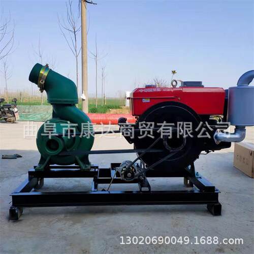 电带8寸101寸泵建筑寸排涝排水泵2机移动式抽水泵JWP拖拉机输出轴