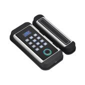 玻璃门指纹锁办室家居码 能防盗门智锁电子密AZ6525刷卡公感应指纹