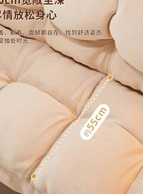 人沙发小户可躺可睡折沙发床卧室双人叠小型沙发AWU出租房靠背懒