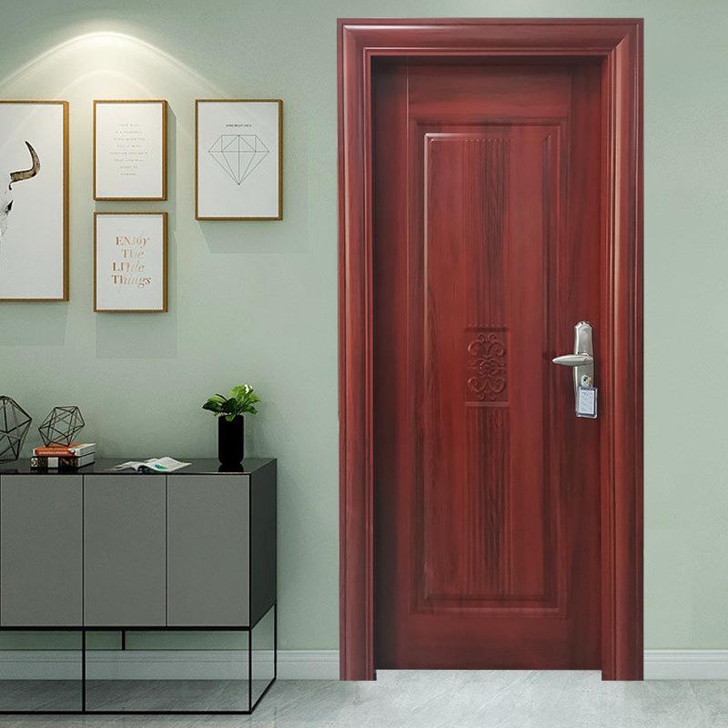 新中转式印钢质门电解板烤漆卧程室门工住房间门隔宅音房EDI门厂