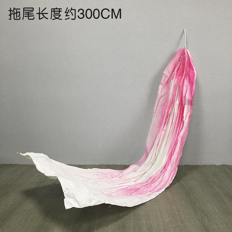 大型拖尾美装塑花巨型纸花婚礼型背景体立褶YOQ皱造花橱窗饰手工