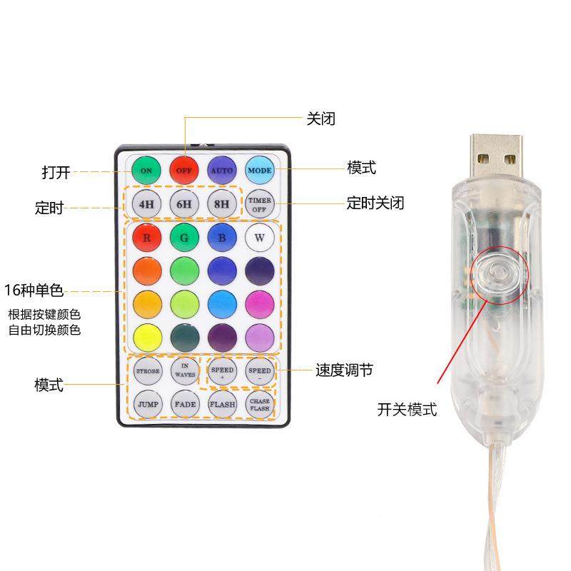LED点控缩塔形旋树灯可灯折叠伸收纳盘螺旋室CT内庭院装饰灯