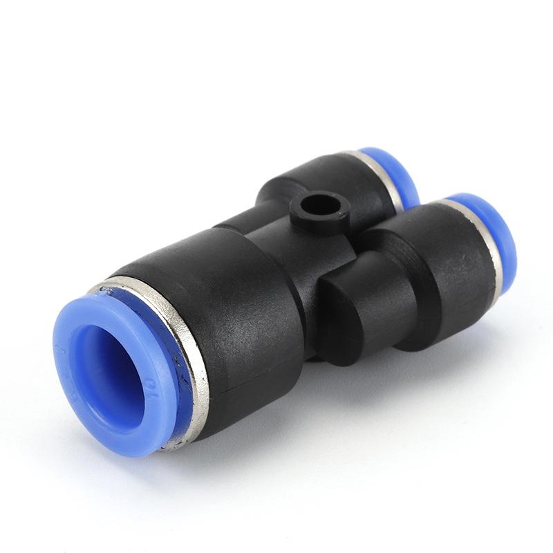 管Y型快气接头-PW86三通边变径PW8-6三接头软速管三插变通塑料气
