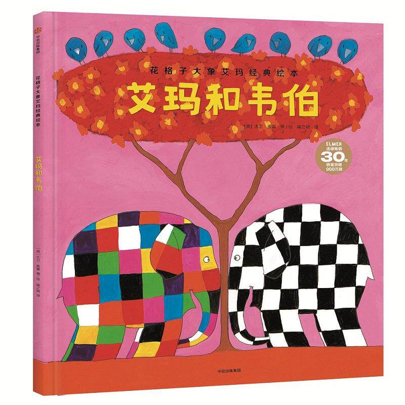 【正版书籍】花格子大象艾玛经典绘本艾玛和韦伯花格子大象艾玛经典绘本大卫麦基中信出版社