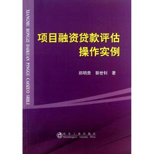 项目融资贷款 书籍 评估操作实例郑明贵 郭世钊 社 著冶金工业出版 正版