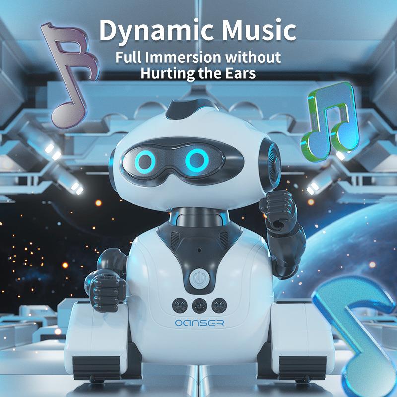 JJRC儿童益智科教遥控电动机器人智能互动舞蹈歌曲编程女孩玩具