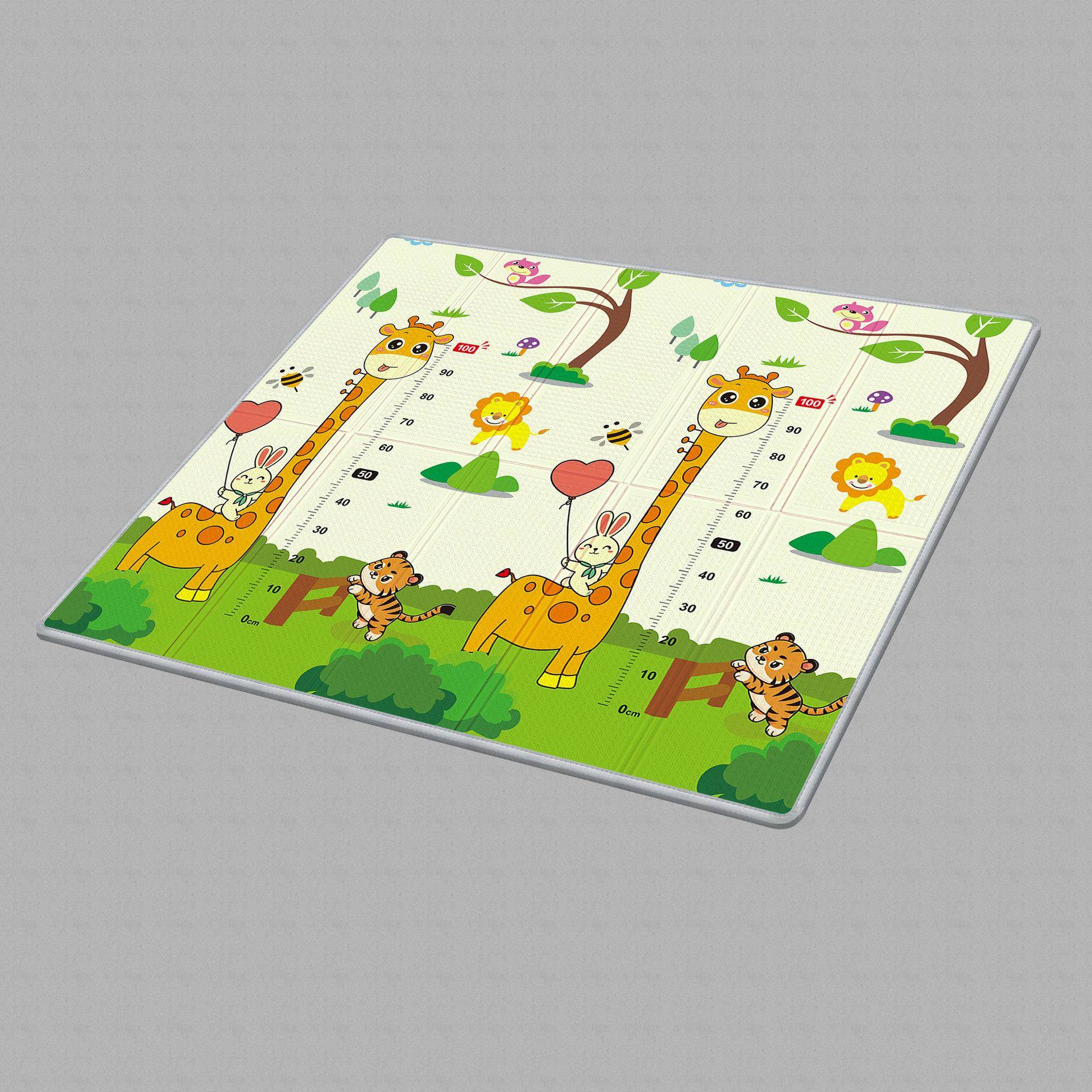 XPE加厚儿童爬爬垫大号双面客厅家用游戏地垫毯可折叠宝宝爬行垫