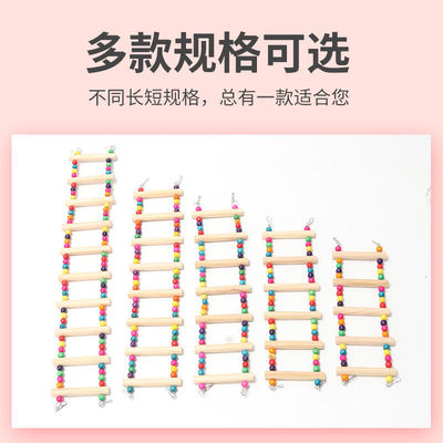 鹦鹉鸟玩具爬梯彩色秋千解闷自嗨