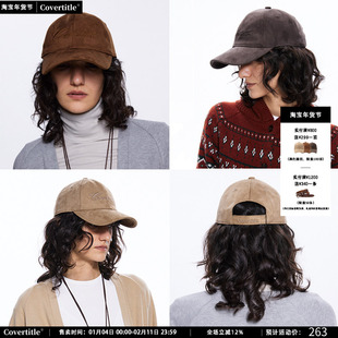 Covertitle 麂皮绒多色百搭四季款LOGO刺绣鸭舌帽