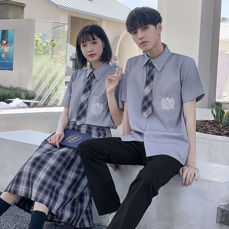 速发高中生班服夏季套装韩版学生学生校服
