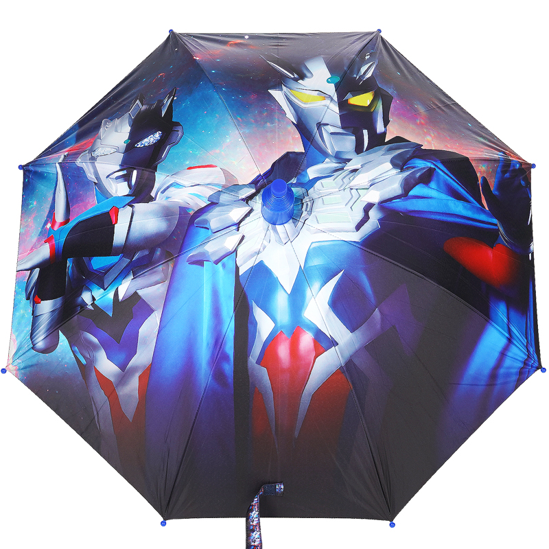 大号儿童雨伞男孩小学生长柄自动幼儿园防晒晴雨伞赛罗泽塔