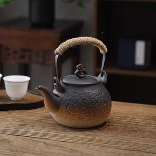 日窑式 新品 煮茶壶提梁烧水壶耐高温外变茶壶651电炉明陶火户家用