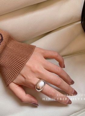 日韩风冷淡极简镀银超闪