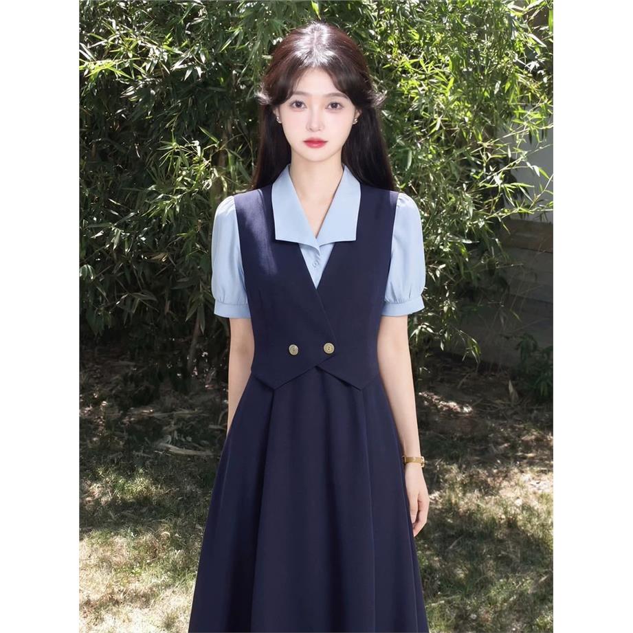 正式场合西装连衣裙女夏