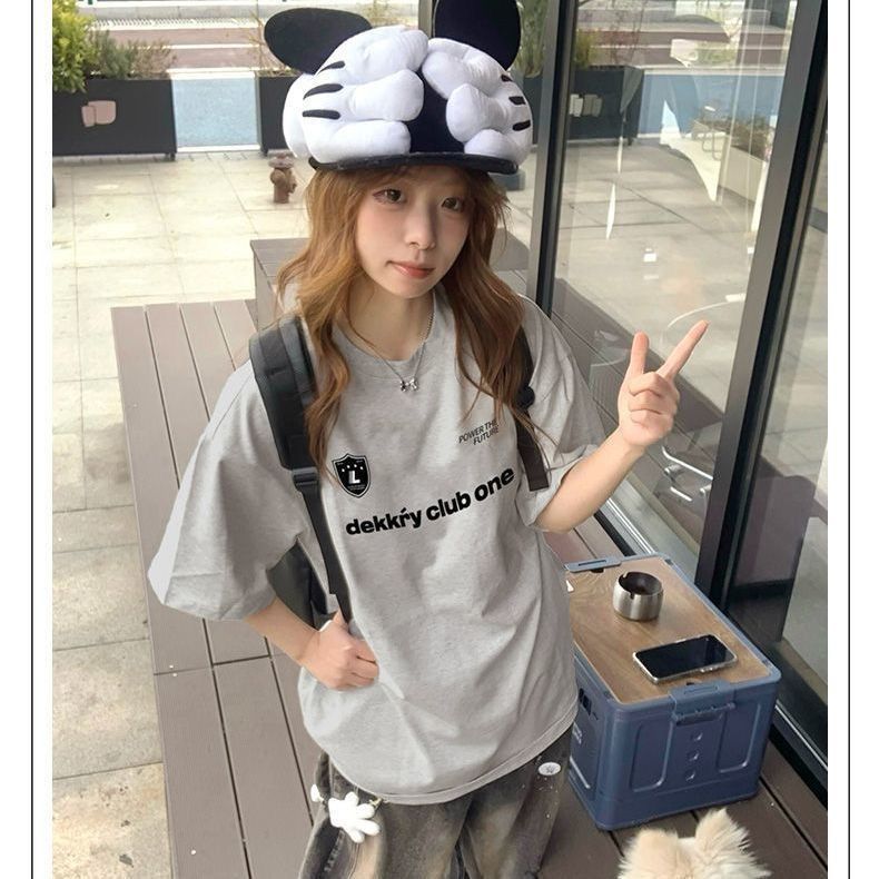 日系chic原宿风短袖T恤女