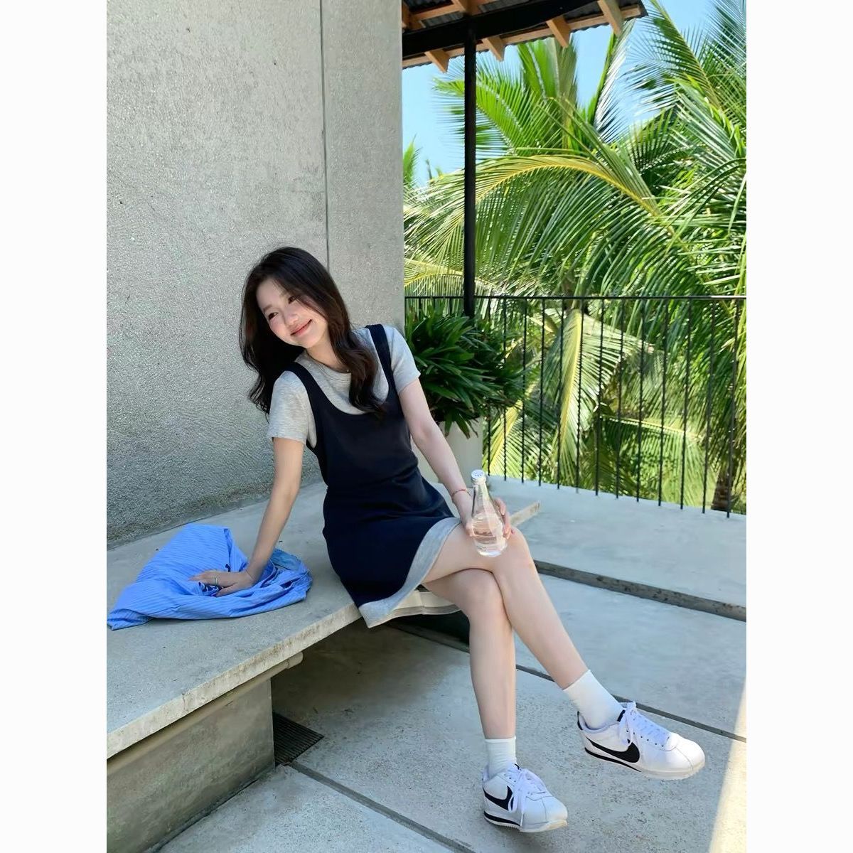 大码韩国女装夏季新款胖m
