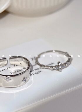 锆石满天星戒指s925银小