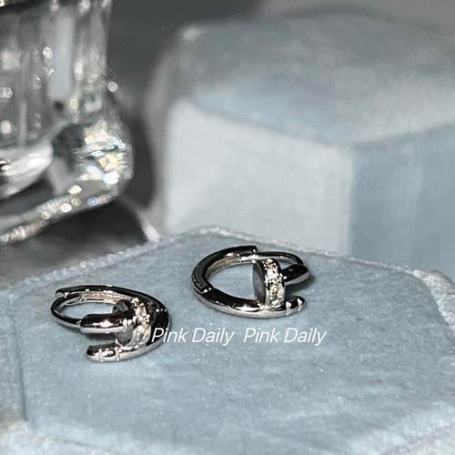 桃思竹镶钻小钉子耳扣92