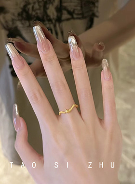 转运小灵蛇戒指极细戒指