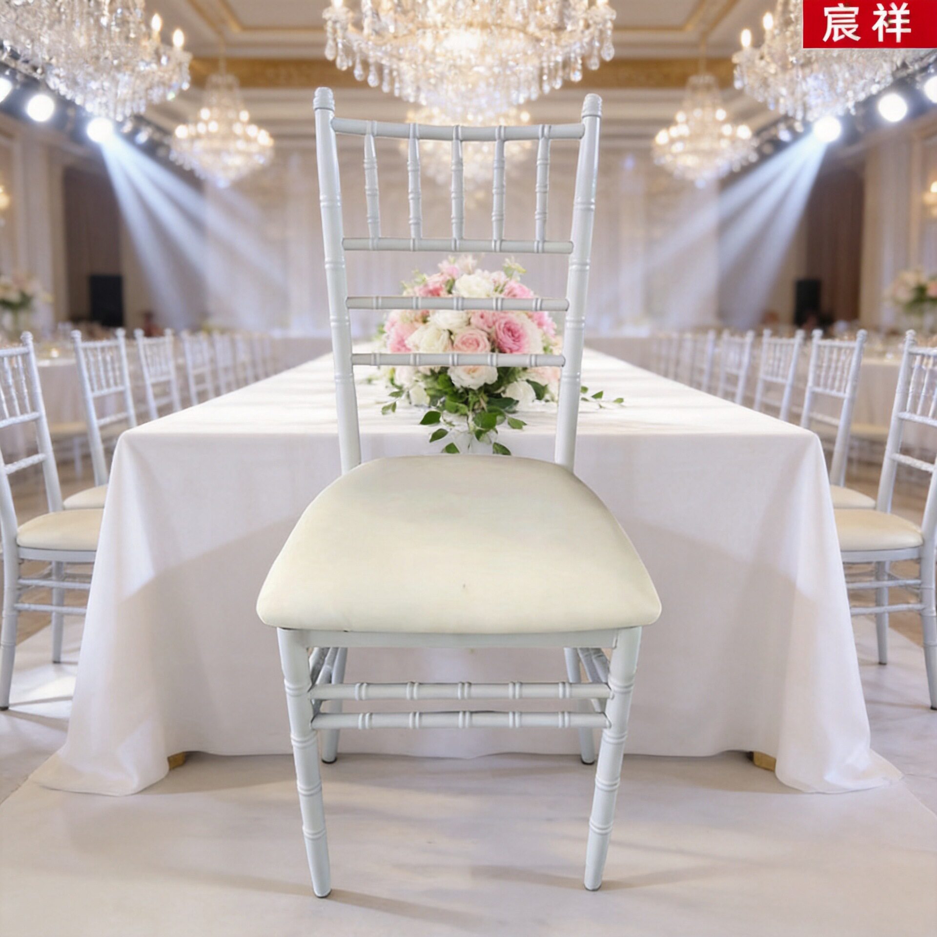 竹节椅拿破仑椅饭店餐厅酒店宴会椅子户外活动婚庆婚礼餐椅轻奢