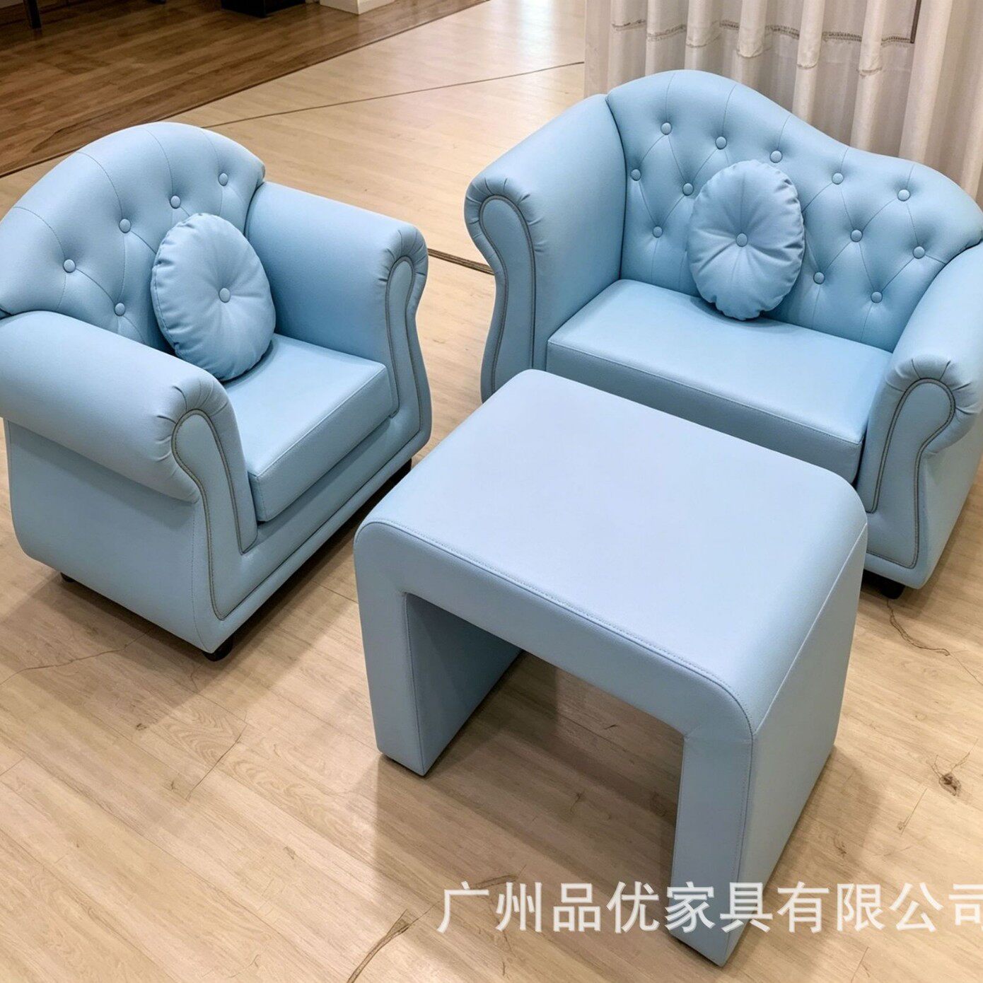 儿童沙发双人女孩男孩卡通阅读可爱小宝宝沙发椅幼儿园沙发组合套
