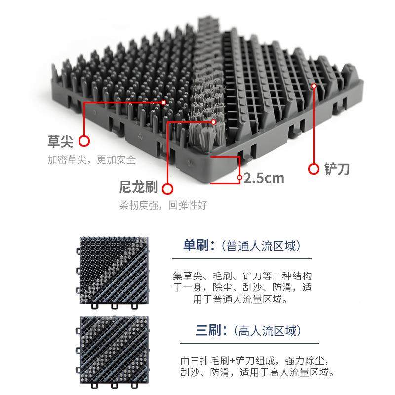 室外门口防店地垫酒进门用三合三合一门一蹭土脚垫入商户门垫滑子
