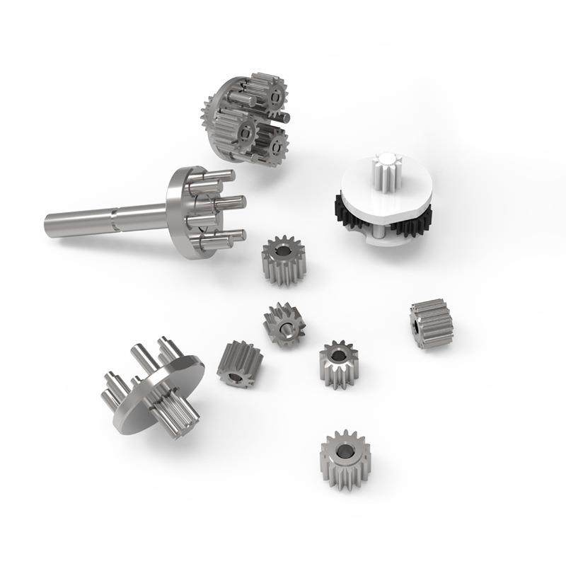 现货8mm微型减速电机灵巧手行4级轮箱执369减速直流减器齿速367电