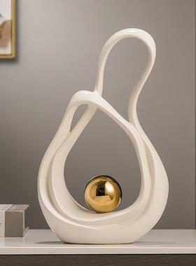 财源滚滚艺术摆厅件轻奢客酒柜视柜83300225玄品关办公室装饰电感