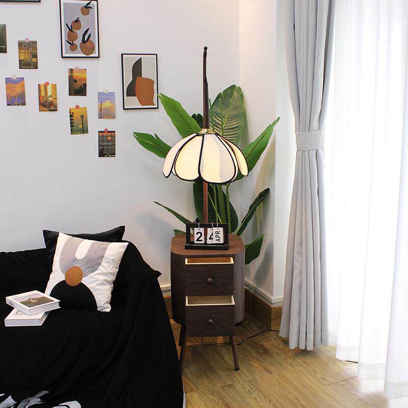 古风置落地灯法式卧室客厅复复古沙发边几几床头782茶柜台灯物架