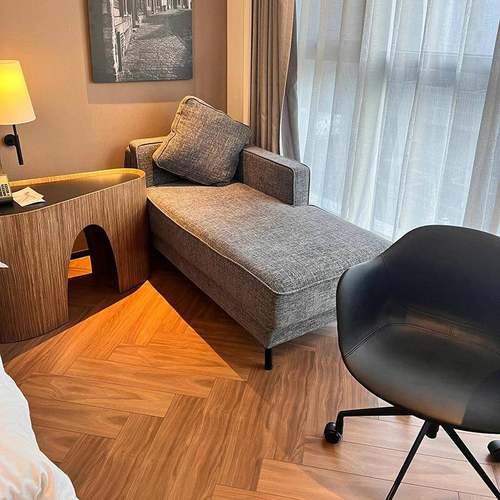 简915约轻奢酒家具宾馆专用床宿公寓店单人双人床箱床民电视柜床