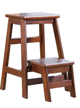 3EW家1用梯凳折叠梯人字梯加厚实木梯椅小子凳子F76877H8两用登高