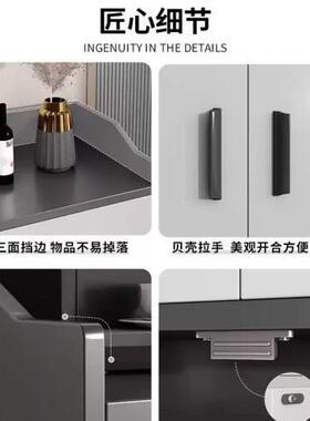 餐柜厨房茶水子储JFG物柜柜现代简约展示柜客厅边收柜纳入户玄关