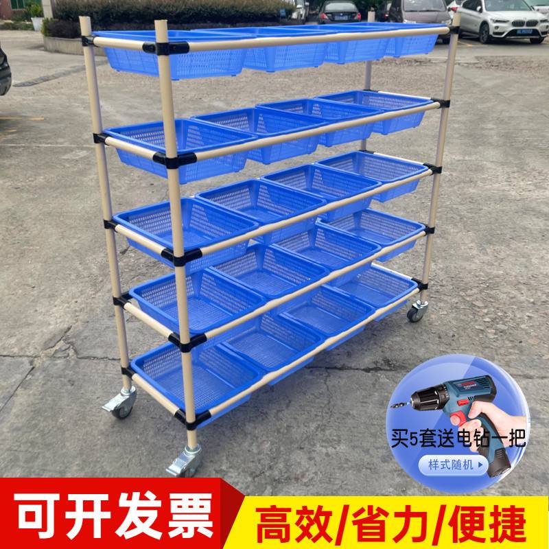仓库配货拣货车精益管周转车快递物流多功能手推车电商分拣车