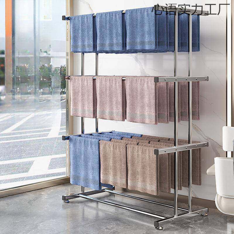 挂巾架收落地洗车毛院廊理发美发店专用晒晾凉烘发干衣DPF架子纳