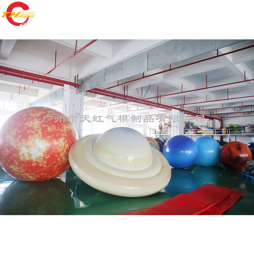彩色灯充气场地布置灯球 草坪LED发光圆球灯 活动现场装饰发光球